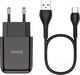 Миниатюра изображения товара Зарядное устройство сетевое Hoco N2 + кабель AM-Type-C / 6931474728869 (черный)