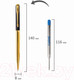 Миниатюра изображения товара Ручка шариковая имиджевая Galant Arrow Gold / 143523 (синий)