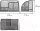 Миниатюра изображения товара Органайзер настольный Brauberg 237417 (серебряный)