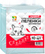 Миниатюра изображения товара Одноразовая пеленка для животных Four Pets PFA101-10UP (45x33см, 10шт)