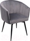 Миниатюра изображения товара Стул AksHome Melon (серый велюр/черный)