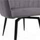 Миниатюра изображения товара Стул AksHome Melon (серый велюр/черный)