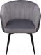 Миниатюра изображения товара Стул AksHome Melon (серый велюр/черный)