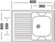 Миниатюра изображения товара Мойка кухонная Mixline 310358