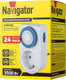 Миниатюра изображения товара Розетка с таймером Navigator NTR-A-S01-WH / 61557