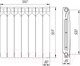 Миниатюра изображения товара Радиатор алюминиевый BiLux ALM 500 (7 секций)