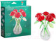 Миниатюра изображения товара 3D-пазл Crystal Puzzle Букет в вазе / 90352 (красный)