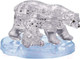 Миниатюра изображения товара 3D-пазл Crystal Puzzle Два белых медведя / 90160