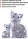 Миниатюра изображения товара 3D-пазл Crystal Puzzle Кошка / 90126 (серебристый)