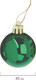 Миниатюра изображения товара Набор шаров новогодних Золотая сказка 591126 (12шт, зеленый)