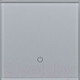 Миниатюра изображения товара Выключатель DeLUMO Senso 9006 одноканальный сенсорный (серый металлик)
