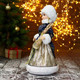 Миниатюра изображения товара Фигура под елку Зимнее волшебство Снегурочка в рождественской синей шубке / 6939414