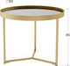 Миниатюра изображения товара Журнальный столик Калифорния мебель Тайлер (сахара нуар/золотой)