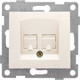 Миниатюра изображения товара Розетка Gusi Electric Bravo С10К2-003 (бежевый)