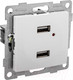 Миниатюра изображения товара Розетка Gusi Electric Bravo С10USB2-001 (белый)