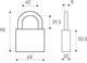 Миниатюра изображения товара Замок навесной Стандарт HG-375