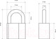 Миниатюра изображения товара Замок навесной Стандарт AL-750