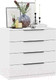 Миниатюра изображения товара Комод ТриЯ Тесса (белый жемчуг/белый глянец)