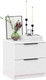 Миниатюра изображения товара Прикроватная тумба ТриЯ Тесса (белый жемчуг/белый глянец)