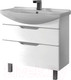 Миниатюра изображения товара Тумба под умывальник Dreja Laguna Plus 105 / 99.0108 (белый глянец)