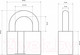 Миниатюра изображения товара Замок навесной Стандарт ВС2МС