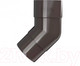 Миниатюра изображения товара Колено трубы водосточной Технониколь ПВХ 108 градусов / 683358 (темно-коричневый)