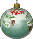 Миниатюра изображения товара Шар новогодний Декарт Рябинушка 8Ш0025 (8см, белый)