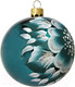 Миниатюра изображения товара Шар новогодний Декарт Цветной узор 8Ш0030 (8см, бирюзовый)
