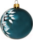 Миниатюра изображения товара Шар новогодний Декарт Цветной узор 8Ш0030 (8см, бирюзовый)