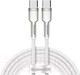 Миниатюра изображения товара Кабель Baseus Cafule Type-C to Type-C / CATJK-C02 (1м, белый)