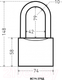 Миниатюра изображения товара Замок навесной Аллюр ВС1Ч-375Д
