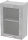 Миниатюра изображения товара Шкаф навесной для кухни Интерлиния Компо ВШ50ст-720-1дв (бетон)