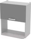 Миниатюра изображения товара Шкаф навесной для кухни Интерлиния Компо ВШ60-720-1дг МП (серебристый)