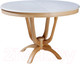 Миниатюра изображения товара Обеденный стол ТехКомПро Камелия О / 121041 (бук/тон 1/тон подстолья 2)