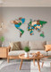 Миниатюра изображения товара Декор настенный Woodary Карта мира XXL / 3141