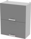 Миниатюра изображения товара Шкаф навесной для кухни Интерлиния Компо ВШ60-720-2дг (серебристый)