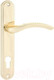 Миниатюра изображения товара Ручка дверная Аллюр 132-1 GP 85мм (латунь)