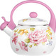 Миниатюра изображения товара Чайник со свистком Lara LR00-20 (розовый)