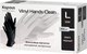 Миниатюра изображения товара Перчатки одноразовые Kapous Professional Vinyl Hands Clean (L, 100шт черный)