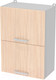 Миниатюра изображения товара Шкаф навесной для кухни Интерлиния Компо ВШ50-720-2дг (дуб молочный)