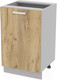 Миниатюра изображения товара Шкаф-стол кухонный Интерлиния Компо НШ50р-1дв (дуб золотой)