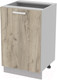 Миниатюра изображения товара Шкаф-стол кухонный Интерлиния Компо НШ50р-1дв (дуб серый)