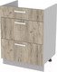 Миниатюра изображения товара Шкаф-стол кухонный Интерлиния Компо НШ60ВП (дуб серый)