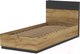 Миниатюра изображения товара Односпальная кровать Интерлиния Loft LT-К90 90x200 (дуб золотой/антрацит)