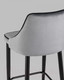 Миниатюра изображения товара Стул барный Stool Group Коби / AV 434-H15/75-08(PP) (велюр серый)