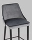 Миниатюра изображения товара Стул барный Stool Group Коби / AV 434-H15/75-08(PP) (велюр серый)