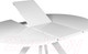 Миниатюра изображения товара Обеденный стол Listvig Oliver раздвижной D120-160x750 (белый/белый)