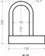 Миниатюра изображения товара Замок навесной Аллюр ВС-130