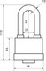 Миниатюра изображения товара Замок навесной Аллюр ВС1С-50ПД
