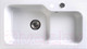 Миниатюра изображения товара Мойка кухонная Belux SG-REC-HALF-8045-01 (белый кварц)